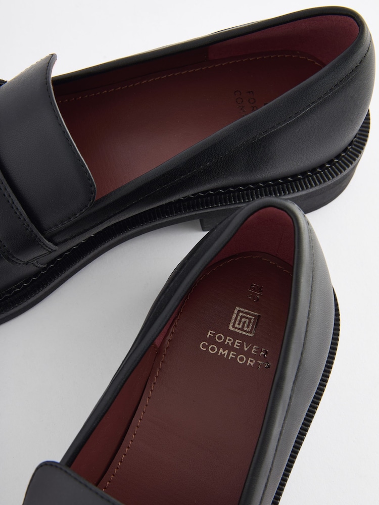 Black Forever Comfort Ruffle Loafers - Image 6 of 6
