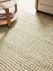 Sage Green Knit Effect Rug - Image 3 of 5
