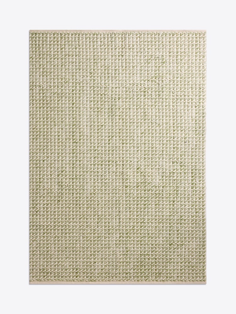 Sage Green Knit Effect Rug - Image 5 of 5