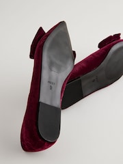 Jagodno rdeča - Koničaste balerinke s pentljo Forever Comfort® - Slika 6 iz 6