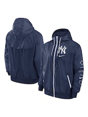 Fanatics Blue MLB New York Yankees Team Runner Windrunner Jacket - Imagen 1 de 3
