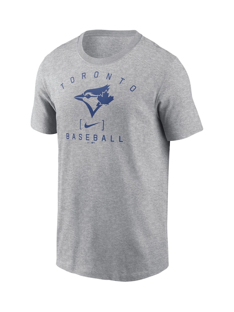 Fanatics Grey 100% Cotton MLB Toronto Jays Home Team Athletic Arch T-Shirt - Image 2 of 3