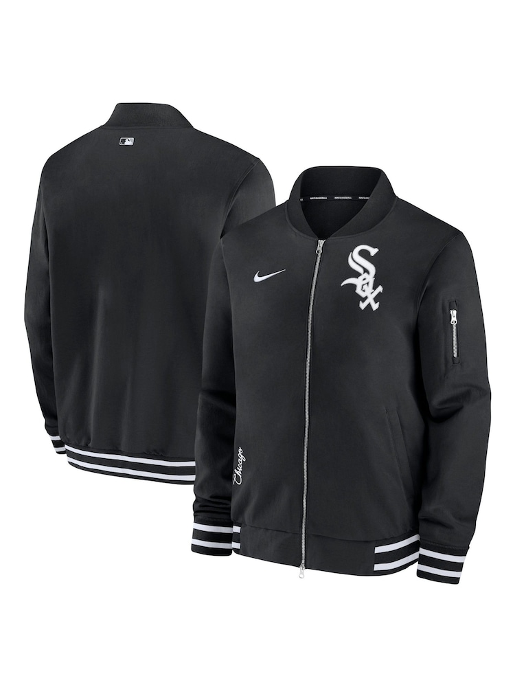 Fanatics MLB Chicago White Sox Authentic Bomber Black Jacket - Image 1 of 3