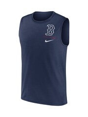 Fanatics Large MLB Boston Red Sox Muscle Logo Blue Tank - Image 2 of 3