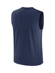 Fanatics Large MLB Boston Red Sox Muscle Logo Blue Tank - Image 3 of 3