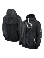 Fanatics MLB Chicago White Sox Team Runner Windrunner Black Jacket - Image 1 of 3