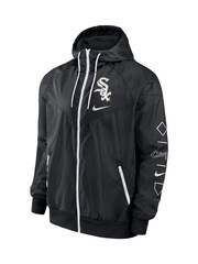 Fanatics MLB Chicago White Sox Team Runner Windrunner Black Jacket - Image 2 of 3