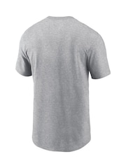 Fanatics Grey 100% Cotton MLB Los Angeles Dodgers Home Team Athletic Arch T-Shirt - Image 3 of 3