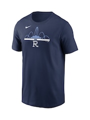 Fanatics Blue 100% Cotton MLB Kansas City Royals 2 Hit Speed City Connect T-Shirt - Image 3 of 3