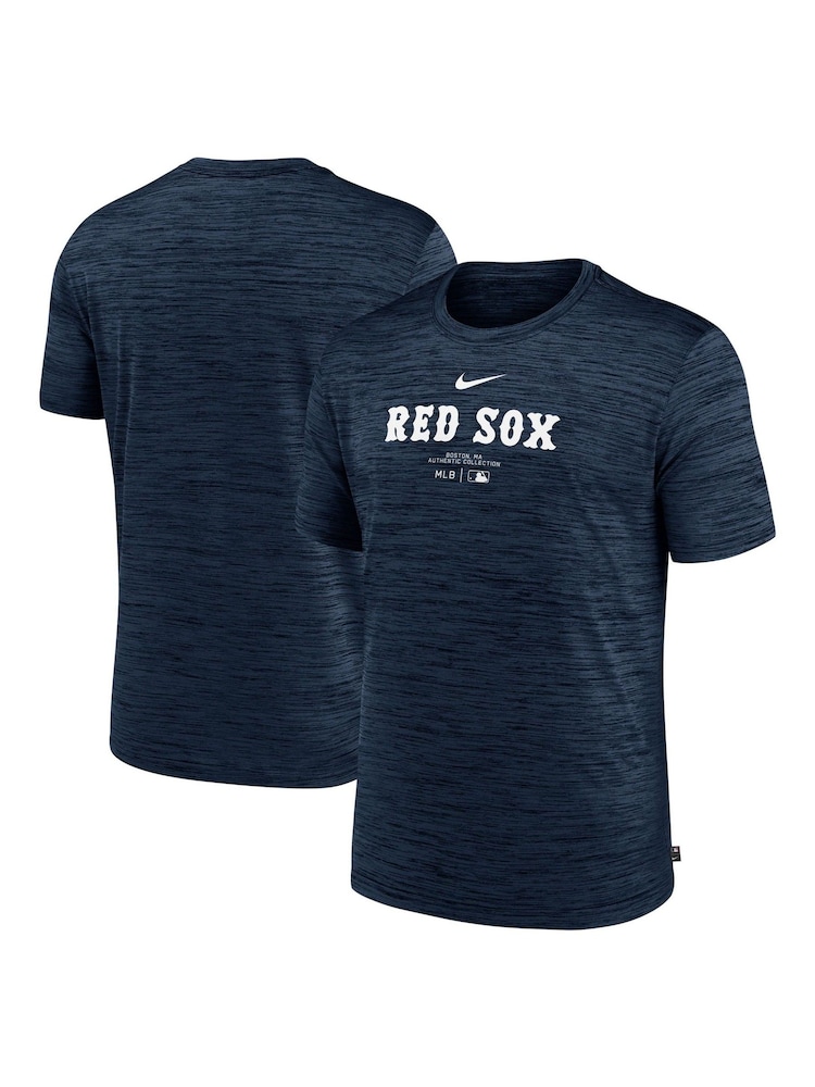Fanatics MLB Boston Red Sox Authentic Dri-Fit Practice Blue T-Shirt - Image 1 of 3