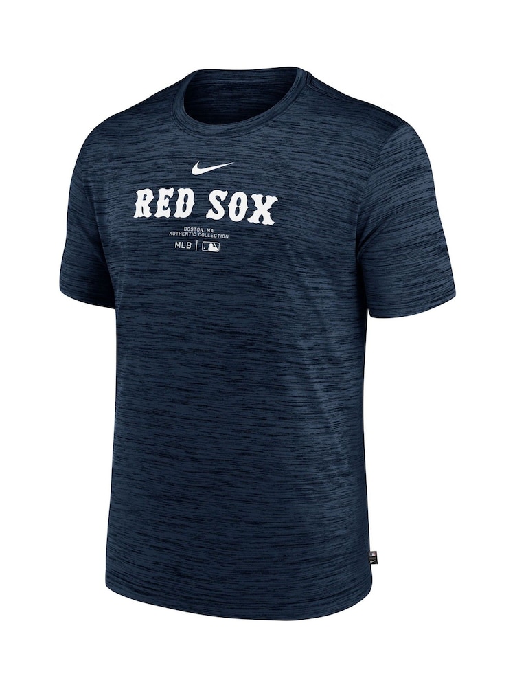 Fanatics MLB Boston Red Sox Authentic Dri-Fit Practice Blue T-Shirt - Image 3 of 3