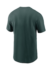 Fanatics Green 100% Cotton MLB Oakland Athletics Fuse Wordmark T-Shirt - Image 2 of 3
