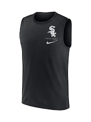 Fanatics Large MLB Chicago White Sox Muscle Logo Black Tank - Image 3 of 3