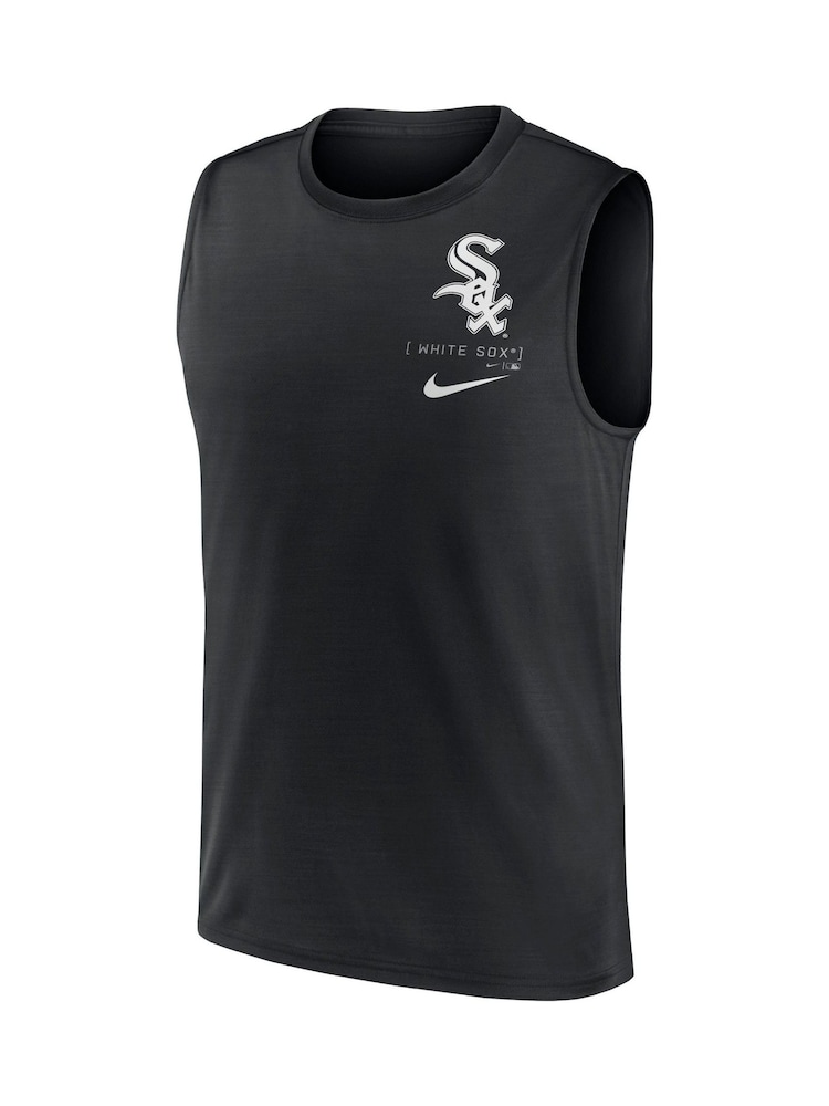 Fanatics Large MLB Chicago White Sox Muscle Logo Black Tank - Image 3 of 3