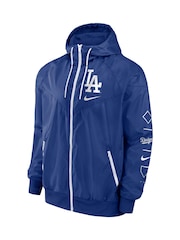 Fanatics Blue MLB Los Angeles Dodgers Team Runner Windrunner Jacket - Image 3 of 3
