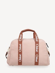 Chloé Baby Pink Chunky Corduroy Changing Bag & Pouch - Image 2 of 6