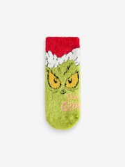 Green The Grinch Christmas Cosy Socks - Image 1 of 1