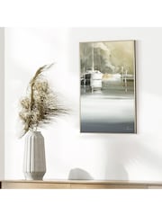 Art Marketing Gold Marina Days Canvas Wall Art - Image 1 of 3