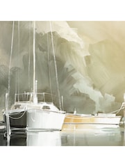 Art Marketing Gold Marina Days Canvas Wall Art - Image 4 of 5