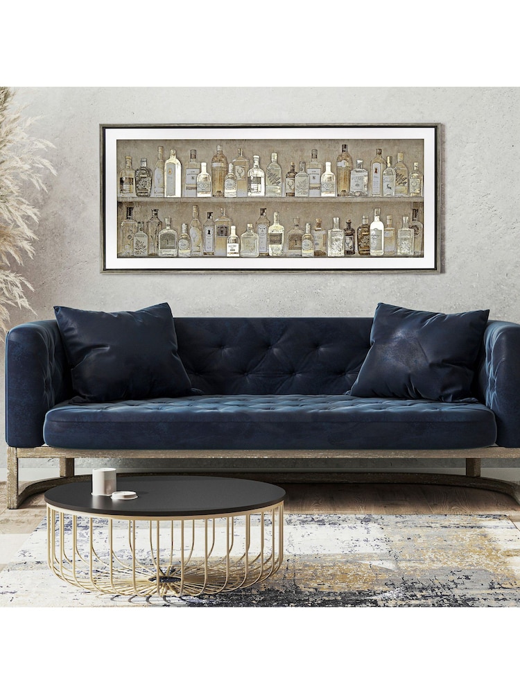 Art Marketing Black Gin Collection Framed Wall Art - Image 1 of 2