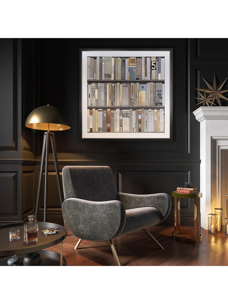 Art Marketing Black The Library Framed Wall Art - Image 1 of 2