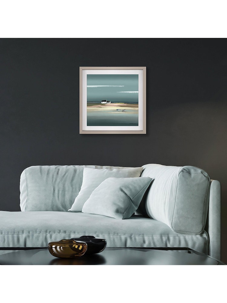 Art Marketing Grey Azure Framed Wall Art - Image 1 of 2