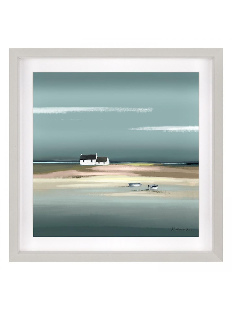 Art Marketing Grey Azure Framed Wall Art - Image 2 of 2