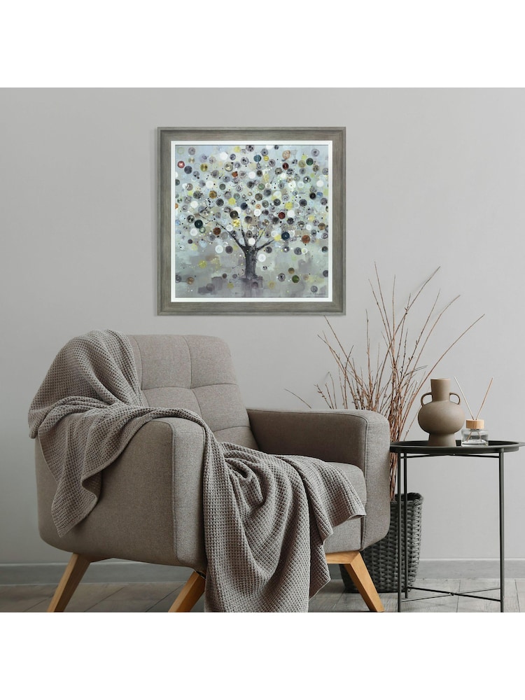 Art Marketing Grey Watch Tree Small Canvas Wall Art - Image 1 of 2
