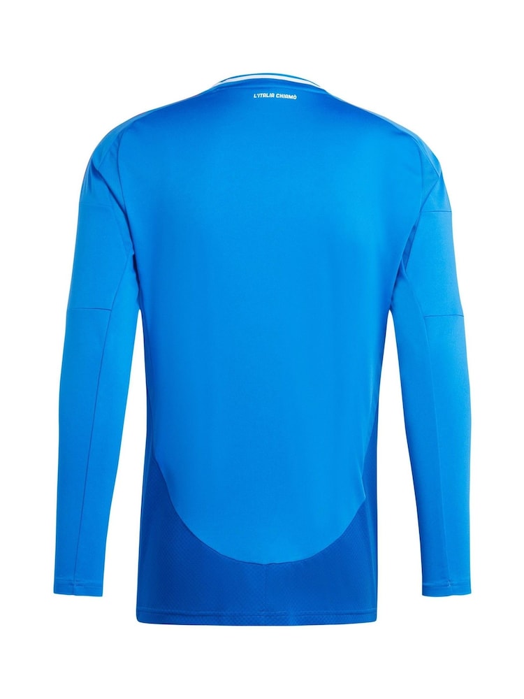 adidas Blue Italy Home  Long Sleeve Shirt 2024 - Image 2 of 3