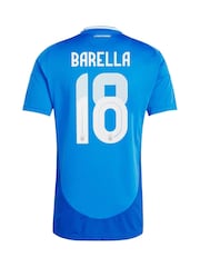 adidas Blue Italy Home 2024 Football Shirt - Image 3 of 3