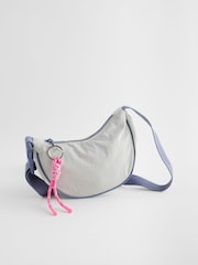 Blue/Grey Sling Cross-Body Bag - Image 2 of 5