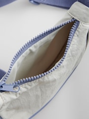 Blue/Grey Sling Cross-Body Bag - Image 3 of 5