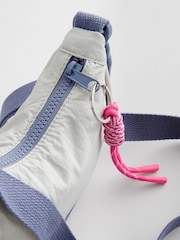 Blue/Grey Sling Cross-Body Bag - Image 5 of 5