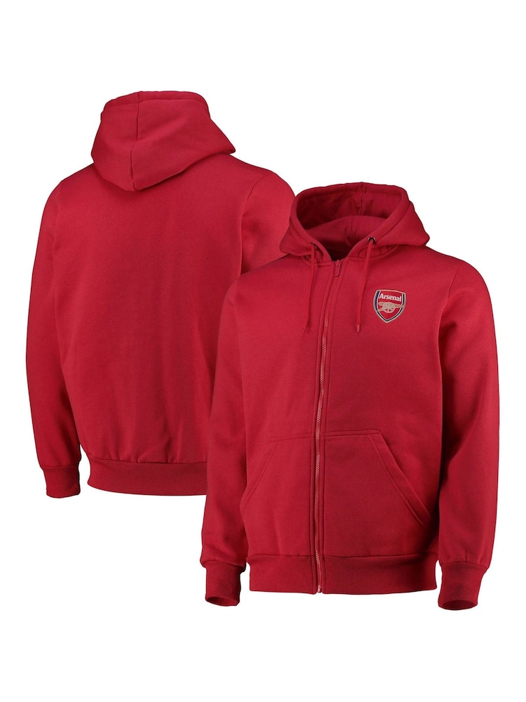 أحمر - هودي بسحّاب كامل مزيَّن بشعار فريق Arsenal من Fanatics - صورة 1 من 3 أحمر - هودي بسحّاب كامل مزيَّن بشعار فريق Arsenal من Fanatics - صورة 1 من 3