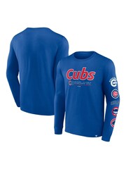 Fanatics Blue MLB Chicago Cubs Fundamental Long Sleeve T-Shirt - Image 1 of 3