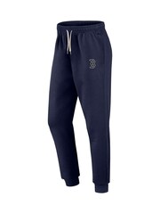 Fanatics Blue MLB Boston Sox Clubhouse Rebel Fleece Cuffed Hem 100% Cotton Joggers - Image 3 of 3