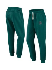Fanatics Green MLB New York Yankees Clubhouse Rebel Fleece Cuffed Hem 100% Cotton Joggers - Image 1 of 3