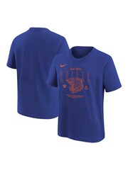 Fanatics Youth Blue NBA New York Knicks Courtside Max 90 100% Cotton T-Shirt - Image 1 of 3