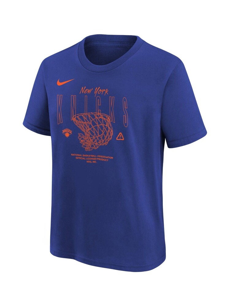 Fanatics Youth Blue NBA New York Knicks Courtside Max 90 100% Cotton T-Shirt - Image 2 of 3