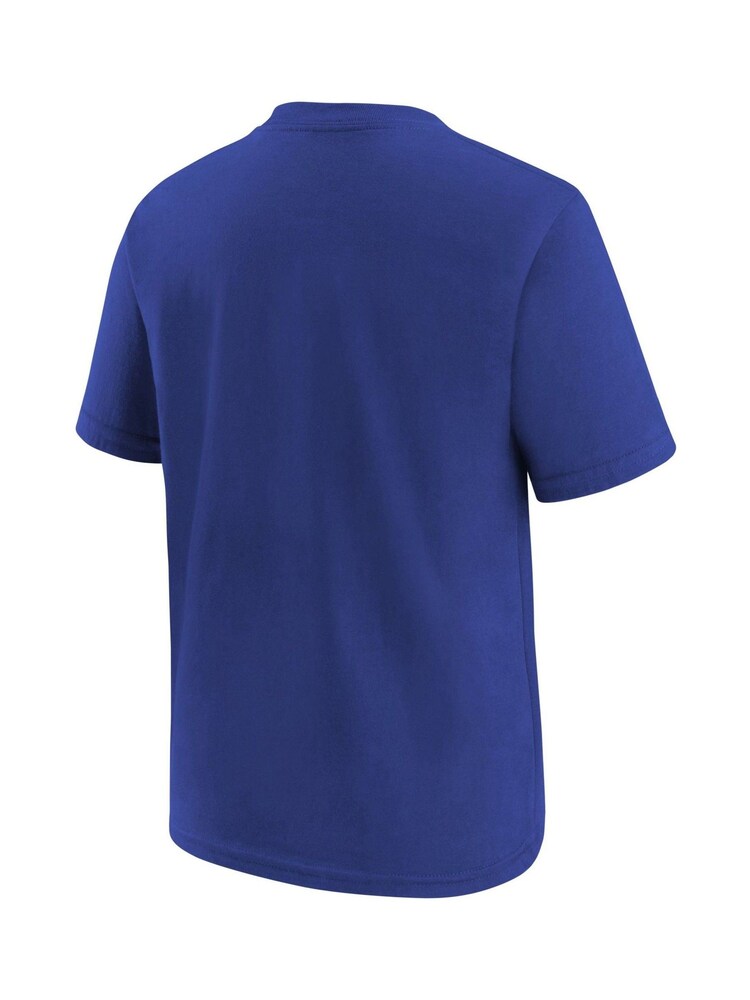 Fanatics Youth Blue NBA New York Knicks Courtside Max 90 100% Cotton T-Shirt - Image 3 of 3