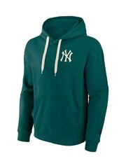 Fanatics Green MLB New York Yankees Clubhouse Rebel Fleece Pullover 100% Cotton Hoodie - Image 2 of 3