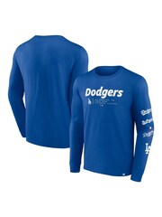 Fanatics Blue MLB Los Angeles Dodgers Fanatics Fundamental Long Sleeve T-Shirt - Image 1 of 3