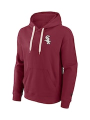 Fanatics Red MLB Chicago White Sox Clubhouse Rebel Fleece Pullover 100% Cotton Hoodie - Image 2 of 3