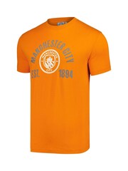 Fanatics Orange Manchester City Graphic 100% Cotton T-Shirt - Image 2 of 3