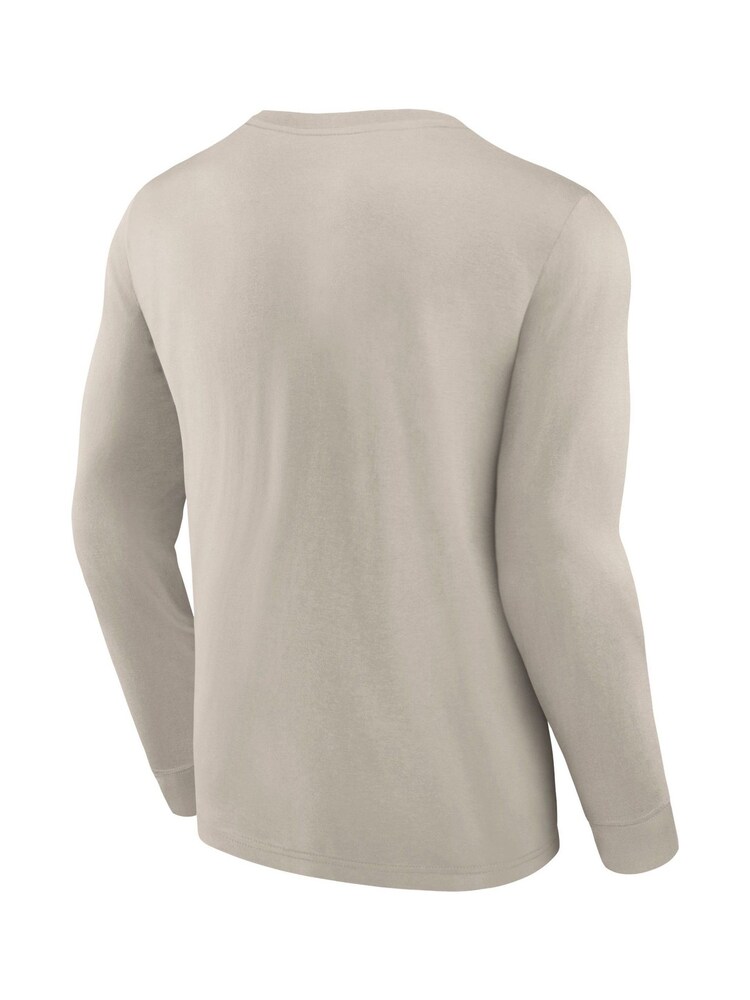 Fanatics 100% Cotton MLB New York Yankees Clubhouse Rebel Long Sleeve Crew Brown T-Shirt - Image 3 of 3