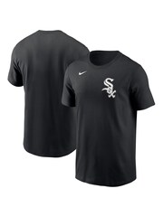 Fanatics 100% Cotton  MLB Chicago Sox Fuse Wordmark Black T-Shirt - Image 1 of 3