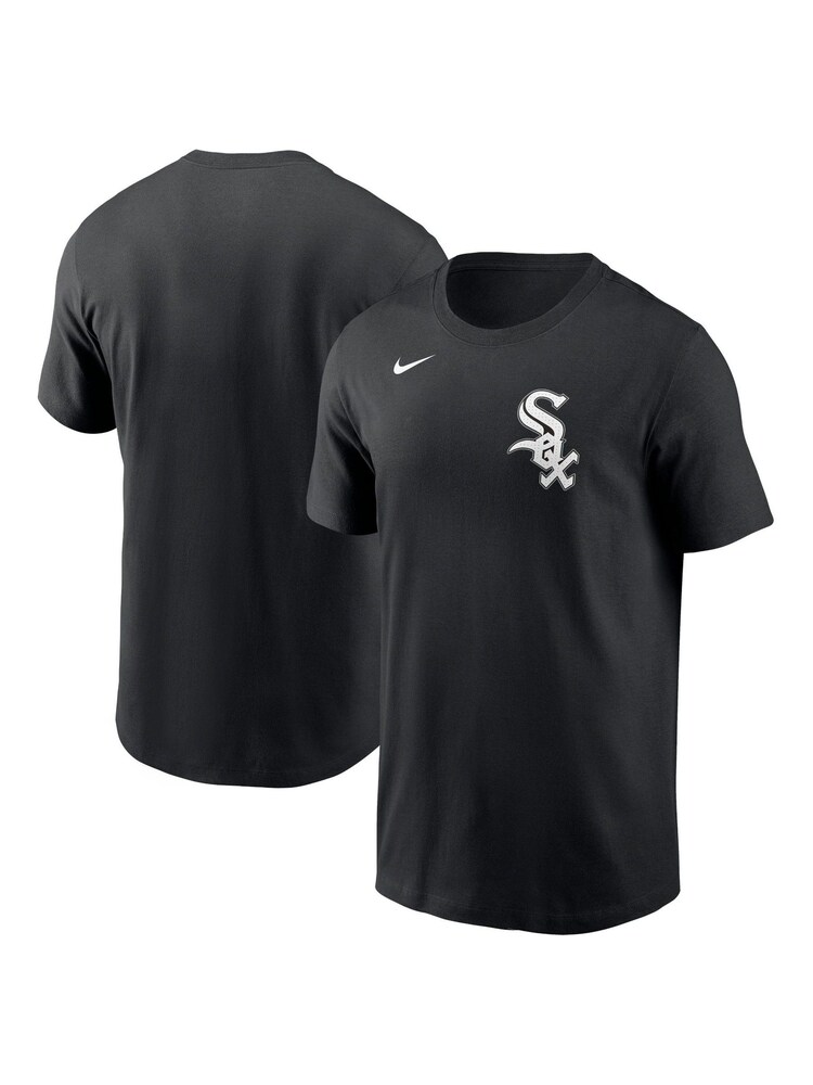 Fanatics 100% Cotton  MLB Chicago Sox Fuse Wordmark Black T-Shirt - Image 1 of 3