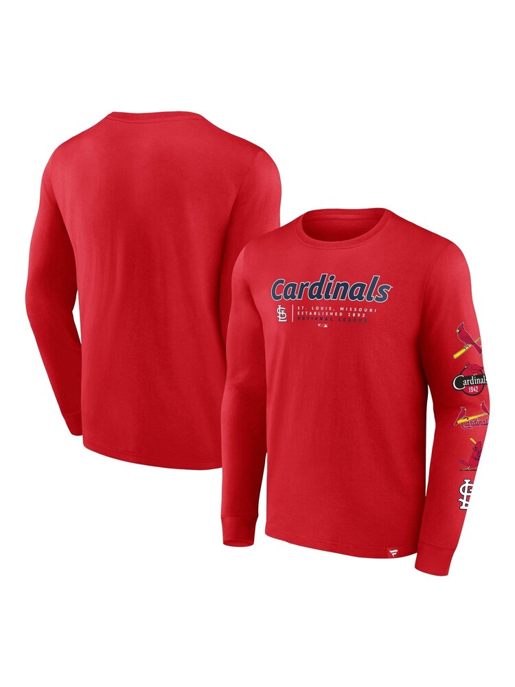 Fanatics Red MLB St. Louis Cardinals Fanatics Fundamental Long Sleeve T-Shirt - Image 1 of 3 Fanatics Red MLB St. Louis Cardinals Fanatics Fundamental Long Sleeve T-Shirt - Image 1 of 3