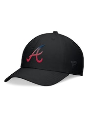 Fanatics 100% Cotton MLB Atlanta Braves Pinch Hitter Unstructured Adjustable Black Cap - Image 1 of 3
