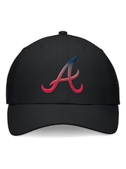 Fanatics 100% Cotton MLB Atlanta Braves Pinch Hitter Unstructured Adjustable Black Cap - Image 3 of 3
